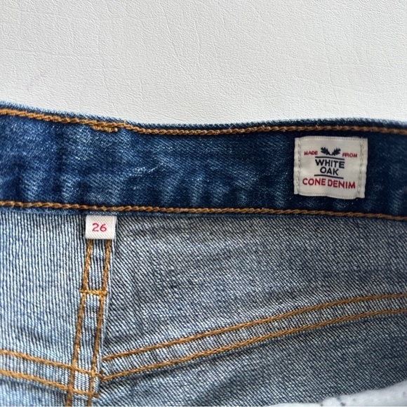 Levi's Wedgie Skinny Jean Fray Ankle Crop White Oak Cone Denim Classic Tint 26 - Picture 5 of 10